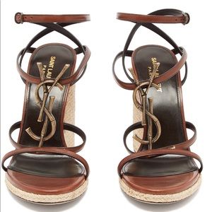 ❌💰SOLD❗️Saint Laurent Cassandra Wedge Sandals ❌💰